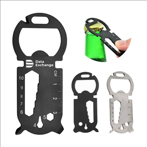 Multifunctional Keychain Tool Card, Stainless Steel 10-in-1 Utility Tool